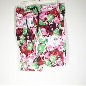 ANALOG Flower colorful Swim Trunks size 34  EUC